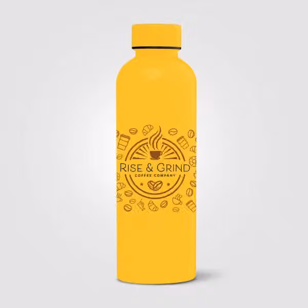 Norden Trinkflasche in glänzender Monochrom-Optik und wasserdicht aus rPET – 680 ml