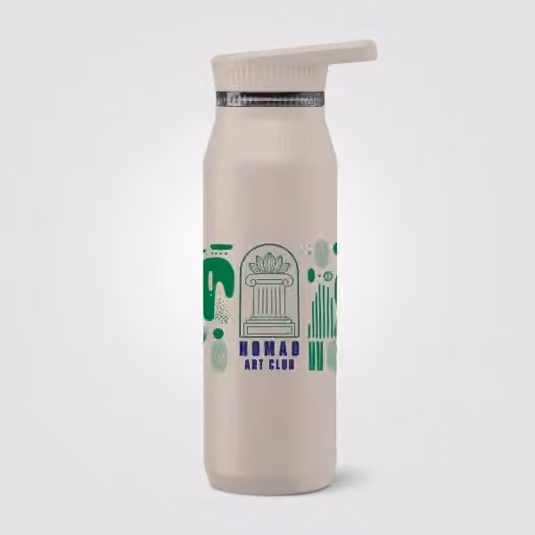 Majesty Edelstahl-Trinkflasche mit Doppelverschluss und Tragegriff - 750 ml