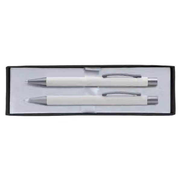 Bowie Kugelschreiber & Druckbleistift - Geschenkset in Weiss