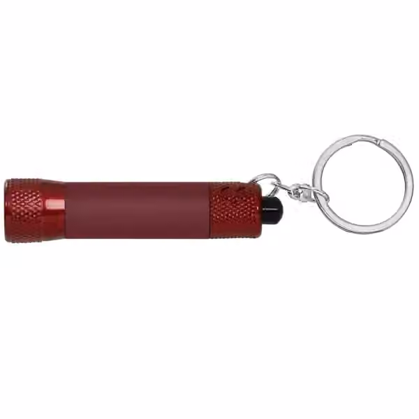 Chroma Softy Monochrome Klassisches 3 LED Taschenlampen Schlüsselanhänger in Rot