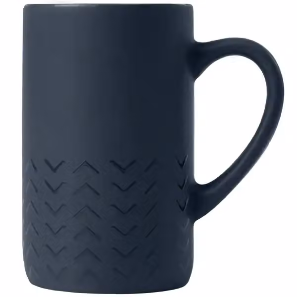 Café Chalet - 355 ml Keramiktasse in Marineblau