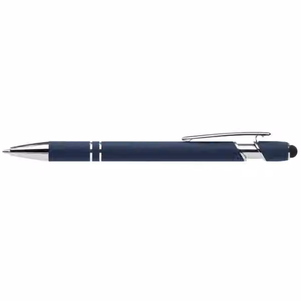 Prince Recycelt Softy Kugelschreiber - m/Anti-Fraud Tinte & Stylus in Marineblau