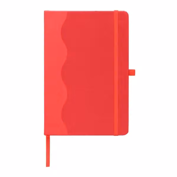 Grete Notizbuch mit Wellenmuster aus recyceltem Material - A5