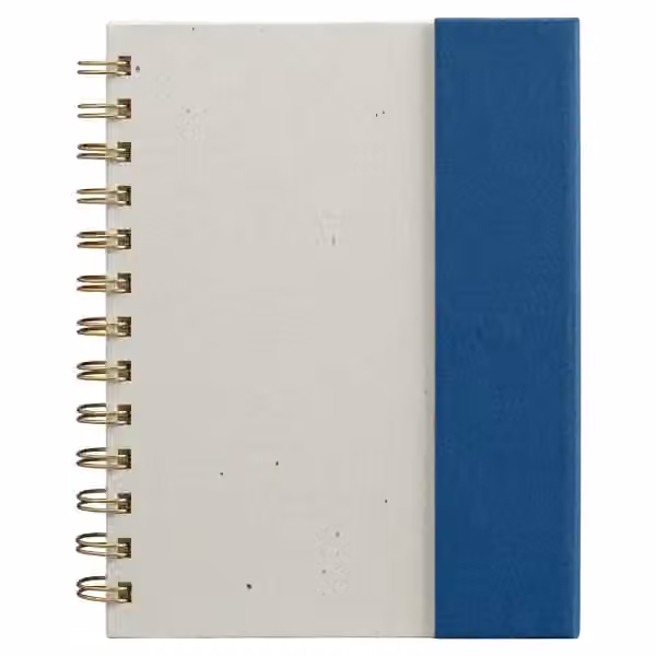 Halden Organiser mit Spiralbindung, Haftnotizen und FSC-Papier – B6 in Marineblau