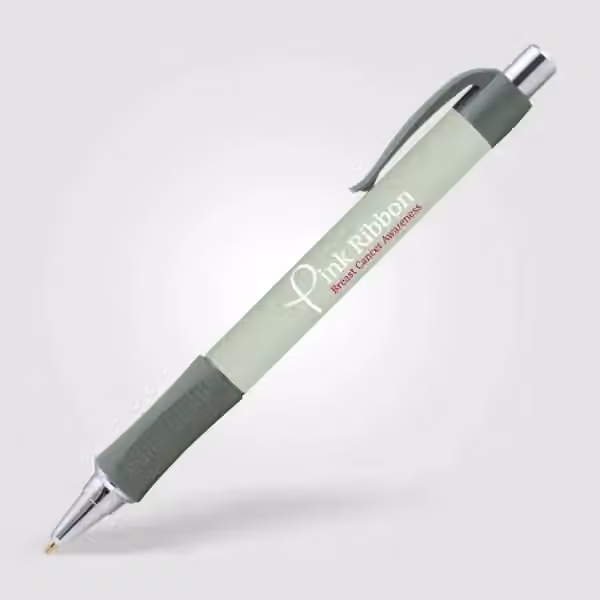 Hepburn Chrome Kugelschreiber in Cool-Grau