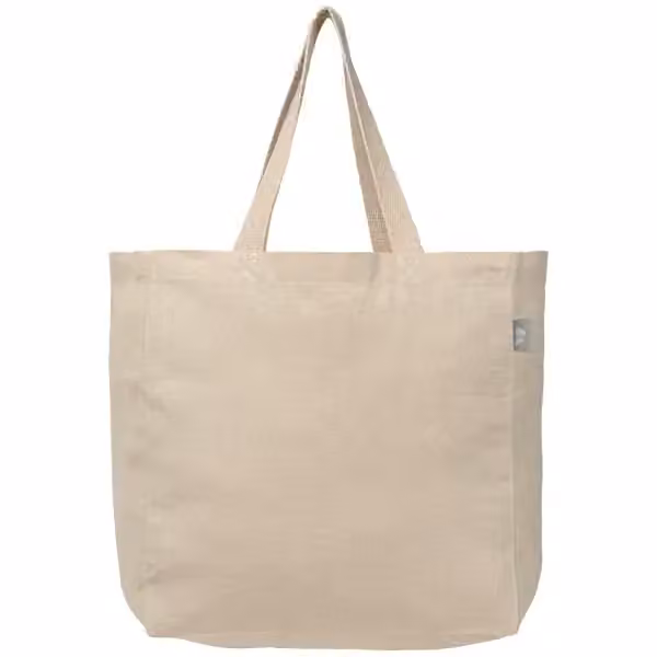 Toronto - Shopping-Tragetasche aus recycelter Baumwolle - 225 g/m2 in Natur