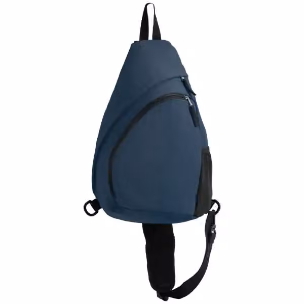 Helsinki Umhängetasche mit verstellbarem Riemen aus rPET und Nylon - 15L in Marineblau