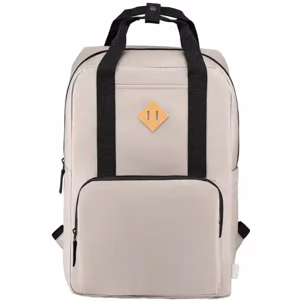 Majesty Laptop-Rucksack mit verstellbarem Gurt für 15-Zoll-Laptops aus 300D rPET - 16L
