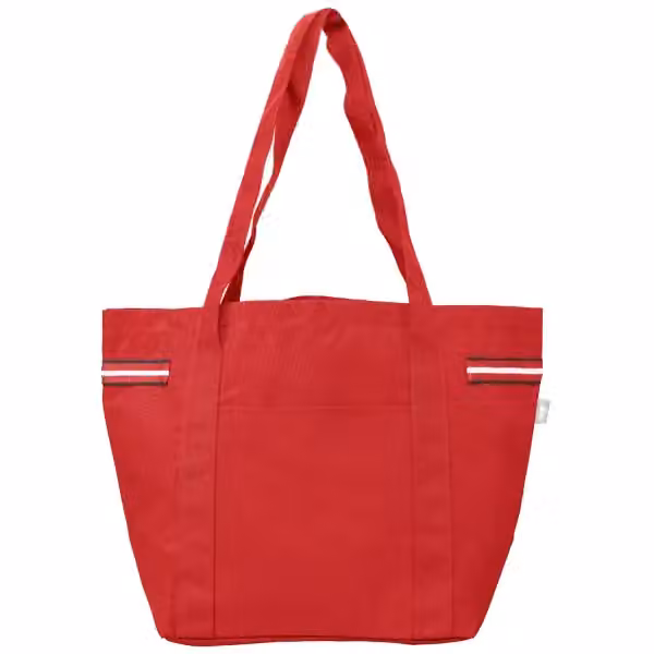 Newport Tragetasche mit Streifenmuster aus recyceltem Material - 20L in Rot