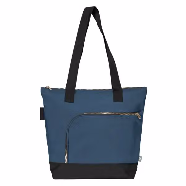 Aurelia Tragetasche mit Reissverschluss aus rPET - 18L in Marineblau