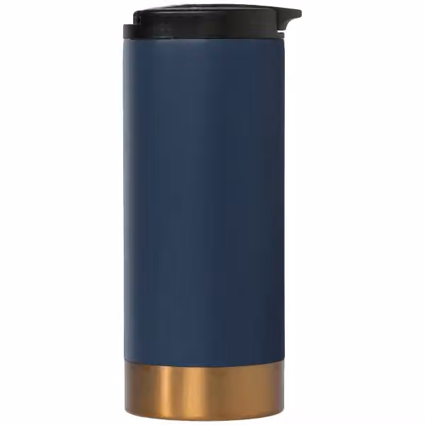 Astrid Edelstahl-Thermobecher - Doppelwandig - 385 ml in Marineblau
