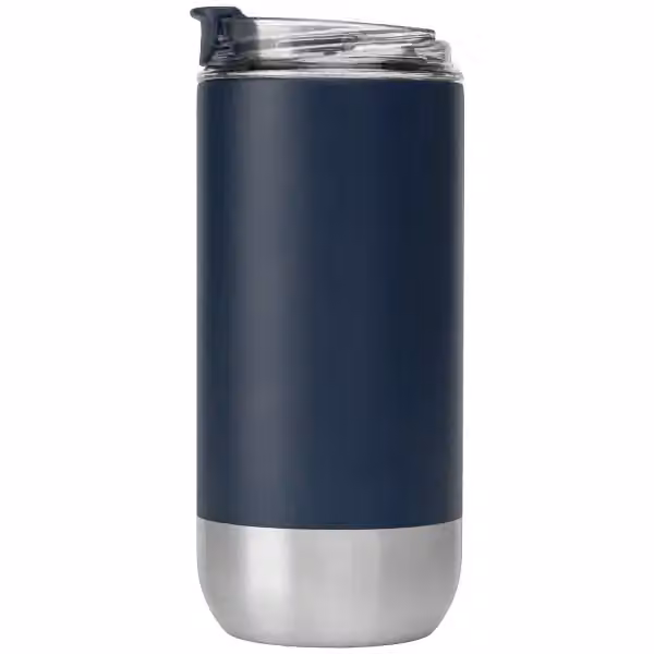 Glacier Recycling-Edelstahlbecher - Doppelwandig - 475 ml in Marineblau