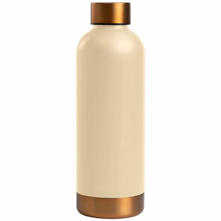Astrid Edelstahlflasche - Doppelwandig - 530 ml in Cremefarben