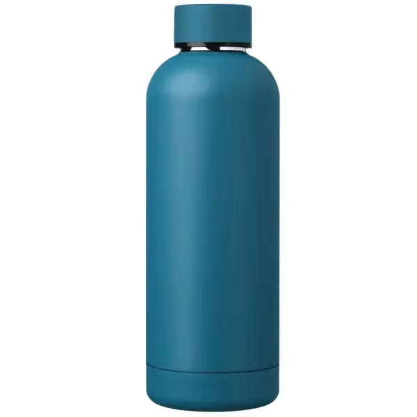 Astrid Recycling-Edelstahlflasche - Doppelwandig - 530 ml in Blaugrün