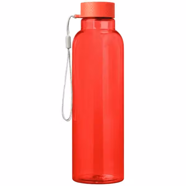 Aura rPET Trinkflasche mit Handschlaufe – 710 ml in Rot