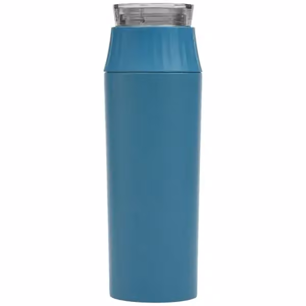 Majesty Recycling-Edelstahlflasche mit wasserdichtem Verschluss - 590 ml in Stahlblau